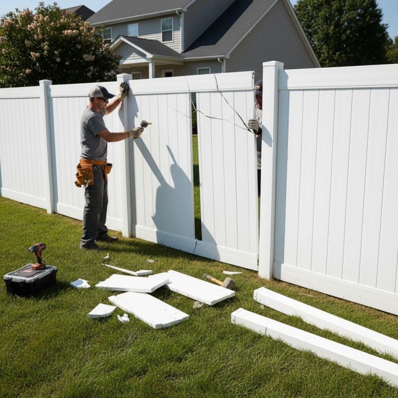 Local Vinyl Fence Repair pros at work